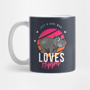 Just a Girl Who Loves Hippos Mug